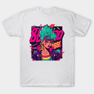 Woman Gangster Pop Art T-Shirt